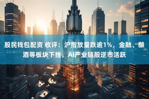 股民钱包配资 收评：沪指放量跌逾1%，金融、酿酒等板块下挫，AI产业链股逆市活跃