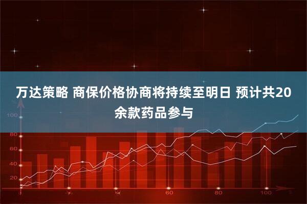 万达策略 商保价格协商将持续至明日 预计共20余款药品参与