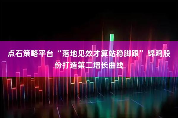 点石策略平台 “落地见效才算站稳脚跟” 锦鸡股份打造第二增长曲线